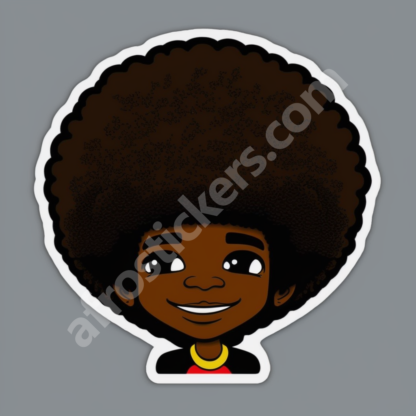 cute boy with perfect round fro